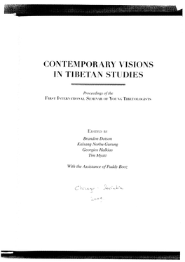 COI\TEMPORARY VISIONS Ii\ TIBETAI\ STI]Ditrs