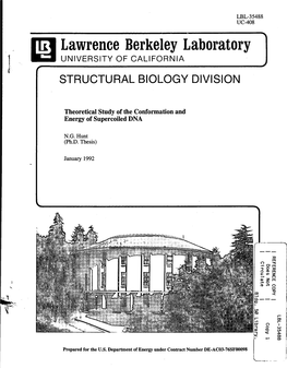 Irni Lawrence Berkeley Laboratory Ii:I UNIVERSITY of CALIFORNIA
