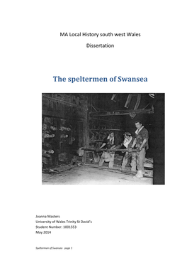 The Speltermen of Swansea