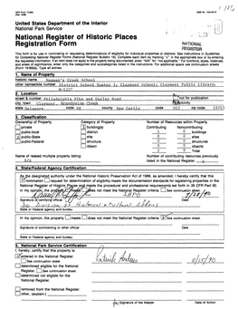 National Register of Historic Places Continuation Sheet