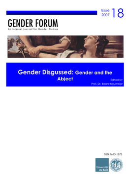 Gender Disgussed: Gender and the Abject