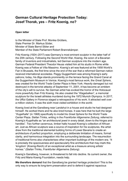 Open Letter-Fritz-Koenig-1-2-21