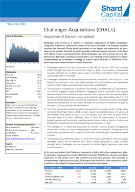 Challenger Acquisitions (CHAL.L)