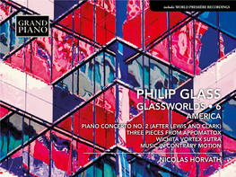 Philip Glass Glassworlds • 6 America Piano Concerto No