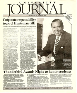 Corporate Responsibility Topic of Huntsman Talk Thunderbird Awards