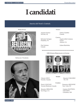 I CANDIDATI Puntodincontro I Candidati