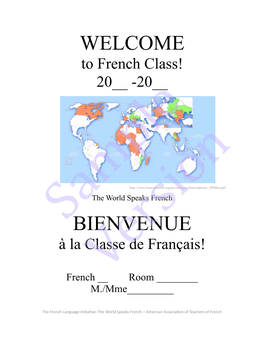 Welcome Bienvenue