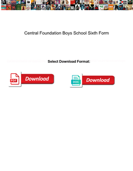 Central Foundation Boys School Sixth Form