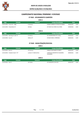 Campeonato Nacional Feminino Ii Divisao