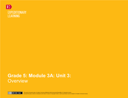 Grade 5: Module 3A: Unit 3: Overview