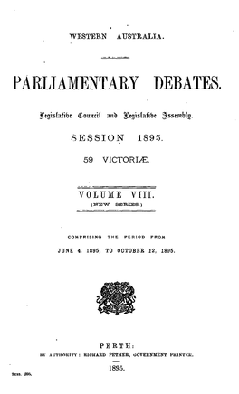 Hansard Index 1895