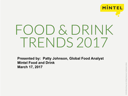 2017 Global Food & Drink Trends