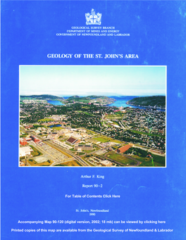 Geology of the St. John's Area