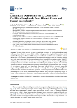 Glacial Lake Outburst Floods (Glofs) in the Cordillera Huayhuash, Peru: Historic Events and Current Susceptibility