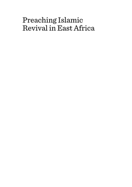 Preaching Islamic Revival in East Africa