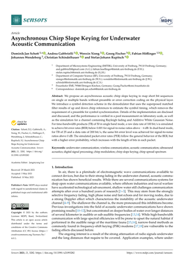 Asynchronous Chirp Slope Keying for Underwater Acoustic Communication