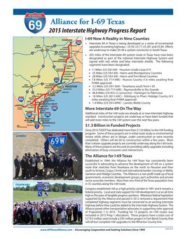 2015 Interstate Highway Progress Report