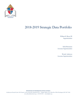 2018-2019 Strategic Data Portfolio