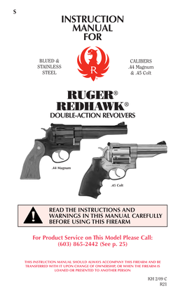 Ruger® Redhawk® Double-Action Revolvers