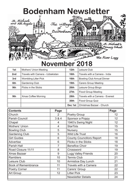 Bodenham Newsletter