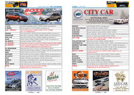 2007Section 5 Car Rental and Expos and Mechanic Schedule