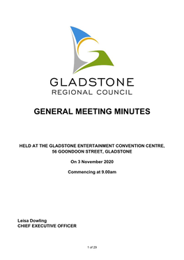 General Meeting Minutes