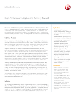 High-Performance Application Delivery Firewall