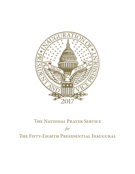 The National Prayer Service the Fifty-Eighth Presidential Inaugural