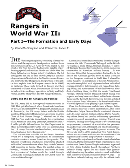 Rangers in World War II, 34–35; Patrick K