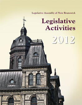 Legislative Activities 2012