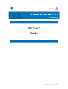 Loan Program Mauritius AID-FOR