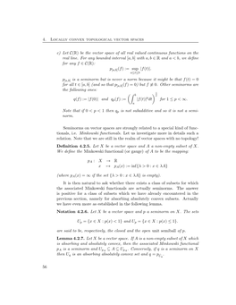 4. Locally Convex Topological Vector Spaces C) Let C(R) Be the Vector