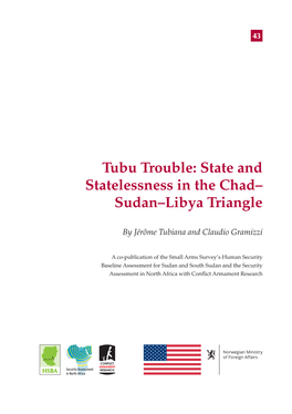 State and Statelessness in the Chad– Sudan–Libya Triangle