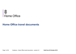 Home Office Travel Documents