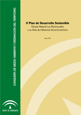II Plan De Desarrollo Sostenible Parque Natural Los Alcornocales Y Su Área De Influencia Socio-Económica