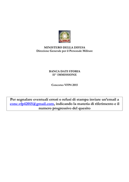 Per Segnalare Eventuali Errori O Refusi Di Stampa Inviare Un'email a Conc