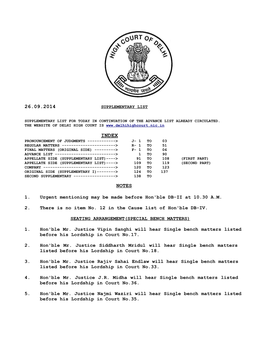 26.09.2014 Notes