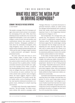 The Big Question What Role Does the Media Play in Driving Xenophobia?