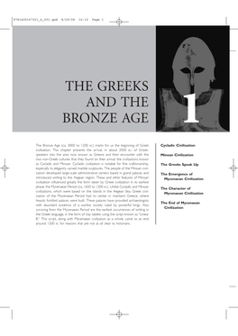 The Greeks and the Bronze Age 1