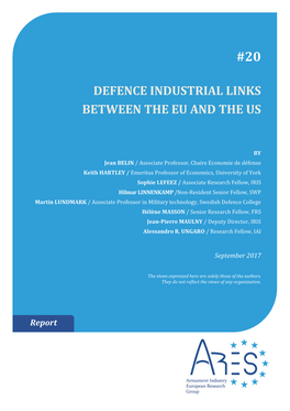DEFENCE INDUSTRIAL LINKS BETWEEN the EU and the US / September 2017