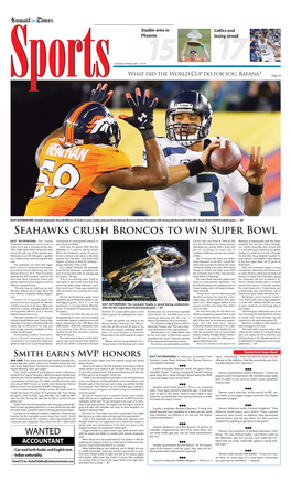 Seahawks Crush Broncos to Win Super Bowl