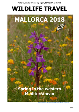Wildlife Travel Mallorca 2018