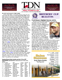 Breeders' Cup Bulletin