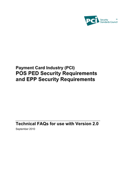 PCI PED Frequently Asked Questions