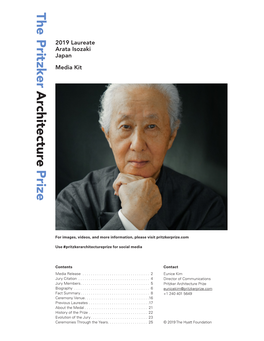 2019 Laureate Arata Isozaki Japan Media