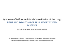 Signs and Symptoms of Urinary System Diseases. the Urinary Syndrome