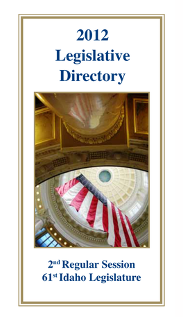 2012 Legislative Directory