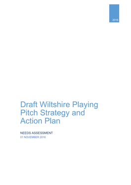 Draft Wiltshire Playing Pitch Strategy and Action Plan