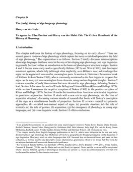 History of Sign Language Phonology.Pdf