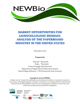 Analysis of the Paperboard Industry